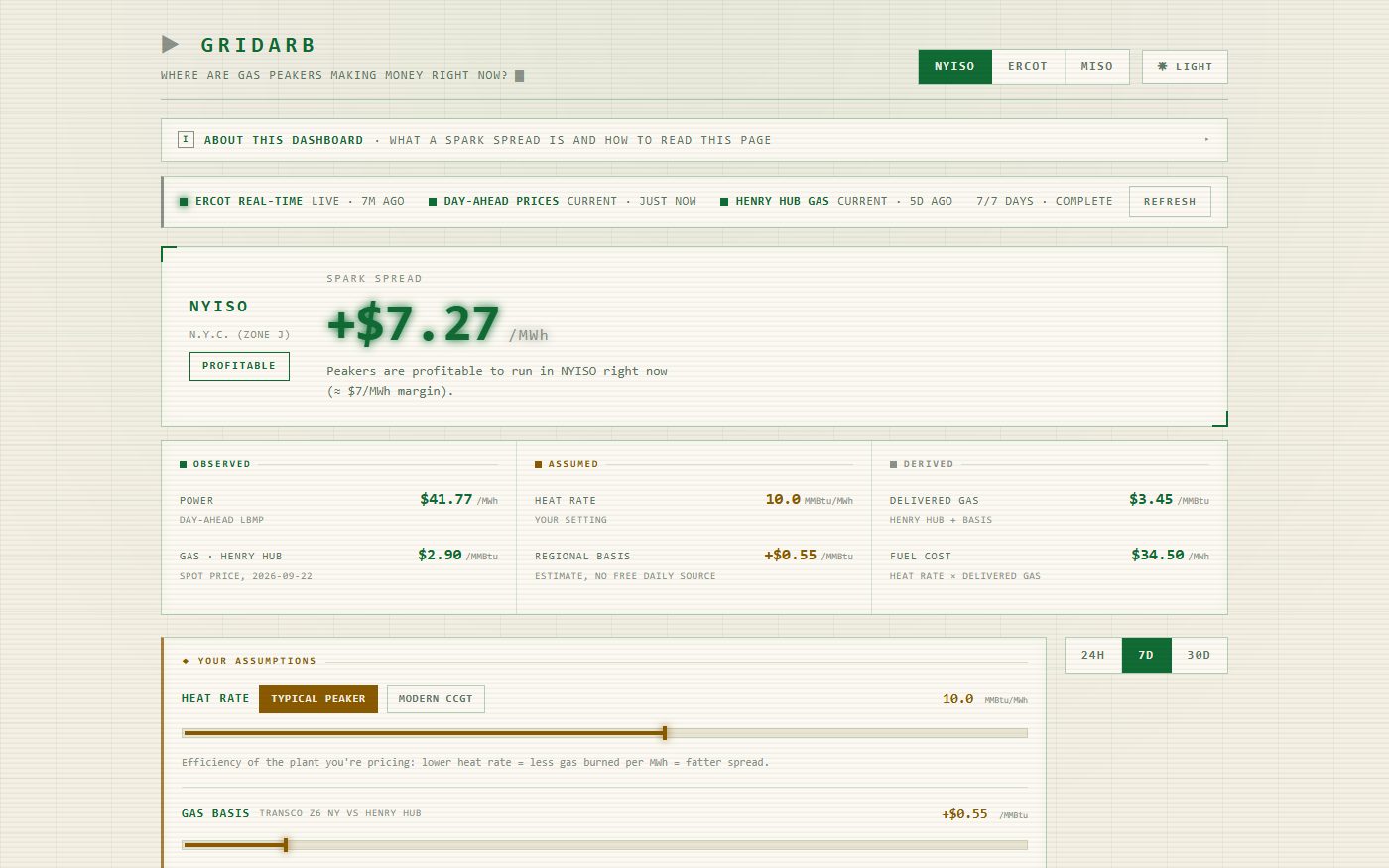 Screenshot of GridArb